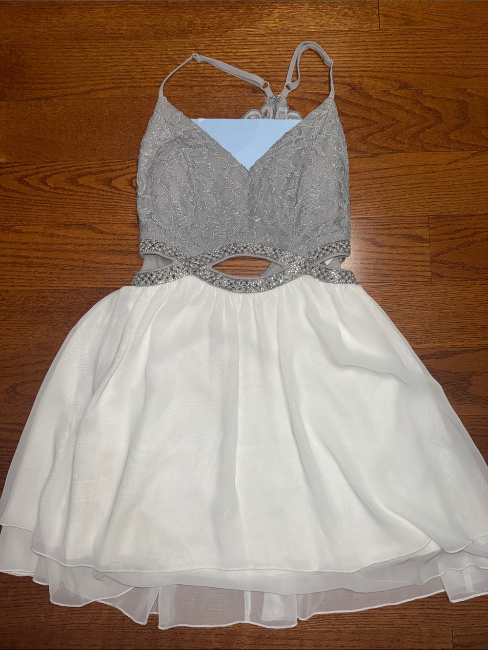 Sz 3 Speechless Rhinestone and Lace Bodice Party Dress